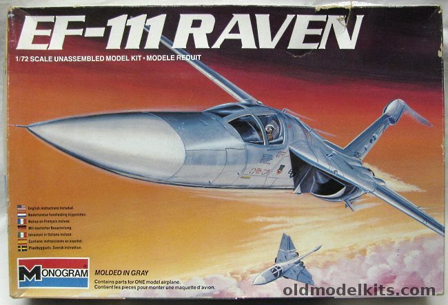 Monogram 1/72 TWO EF-111 Raven, 5435 plastic model kit